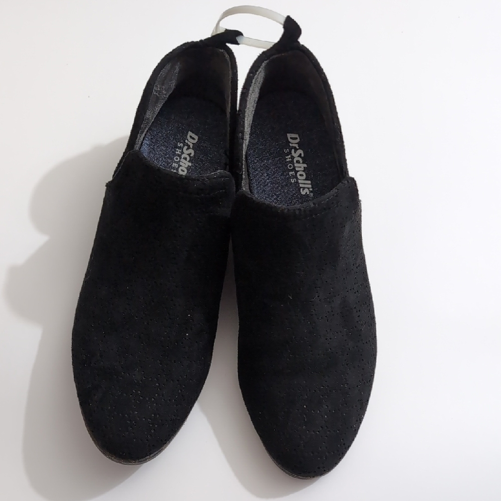 Dr. Scholl's Black Suede Slip-Ons